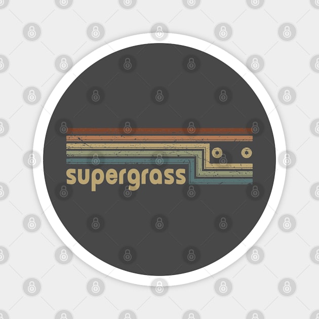 Supergrass Cassette Stripes Magnet by casetifymask